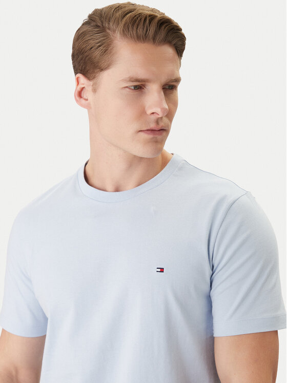 Tommy Hilfiger Tommy Hilfiger Marškinėliai MW0MW39995 Žydra Regular Fit
