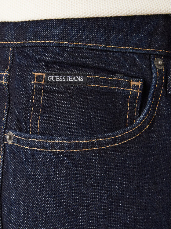 Guess Jeans Guess Jeans Jeans hlače M4BA80 D5HS1 Mornarsko modra Regular Fit
