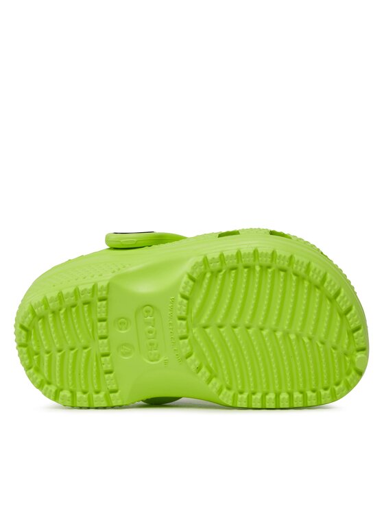 Crocs Crocs Șlapi Classic Kids Clog T Limeade 206990 Verde