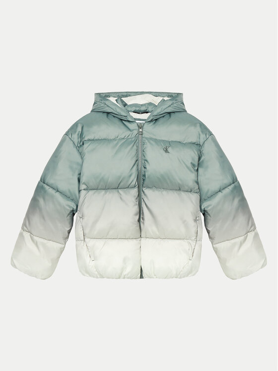 Gyerek Télikabát Calvin Klein Jeans, Méret: 6Y, Zöld, Gradient IG0IG02591 M