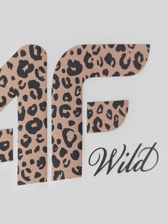 4F 4F T-Shirt 4FRSS26TTSHF4422-12S Biały Regular Fit