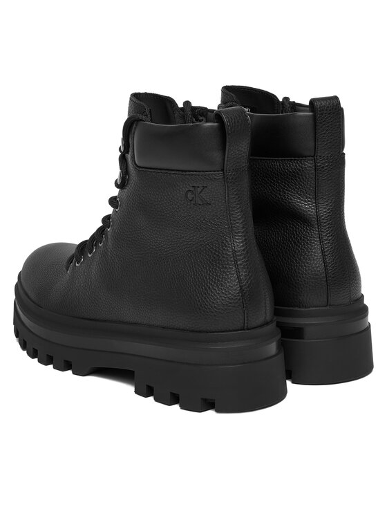 Calvin Klein Jeans Calvin Klein Jeans Gležnjače Lugged Hiking Lace Up Lth YM0YM01336 Crna