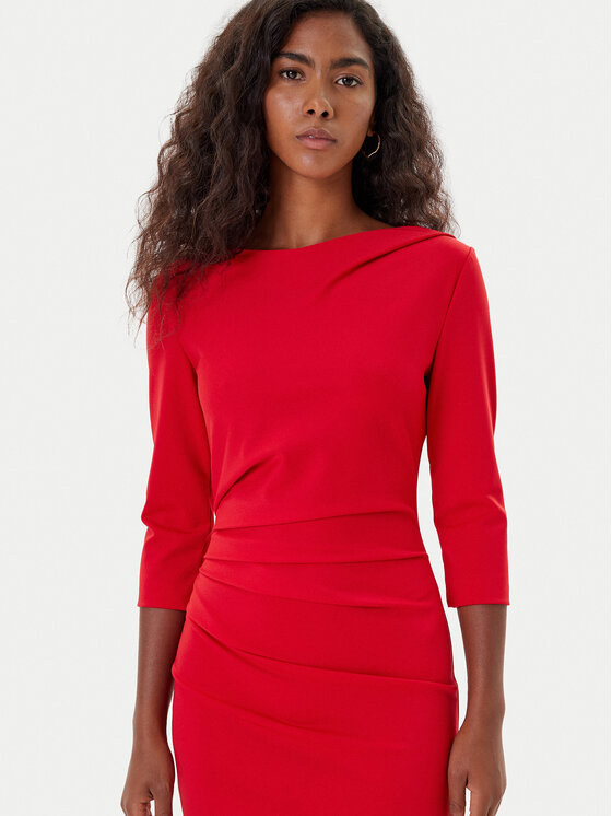 Rinascimento Rinascimento Coctailkleid CFC0126154003 Rot Slim Fit