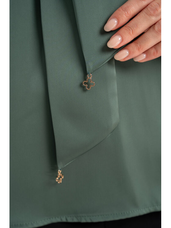 CLICK CLICK Halenka 10-6917 Zelená Relaxed Fit