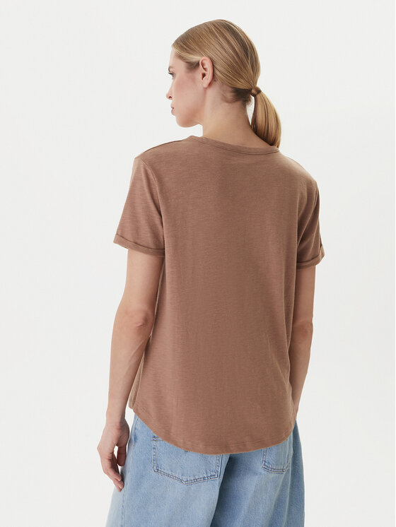 Roxy Roxy Тишърт ERJZT06024 Кафяв Regular Fit