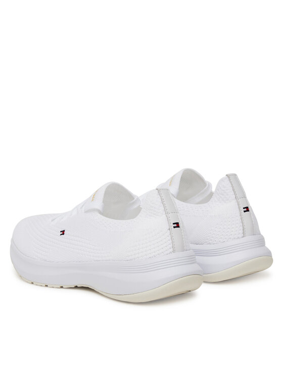 Tommy Hilfiger Tommy Hilfiger Снікерcи Th Knit Runner FW0FW08813 Білий