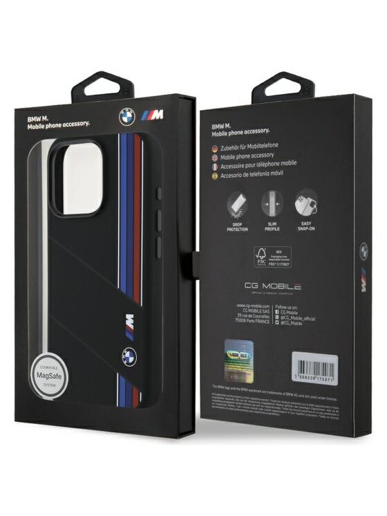 BMW Motorsport BMW Motorsport Etui na telefon Apple iPhone 16 Pro Czarny