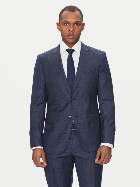 BOSS BOSS Garnitur H-Huge 50535401 Niebieski Slim Fit
