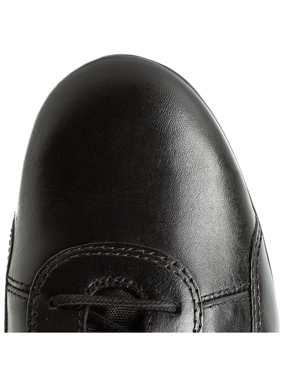 Geox® MO SYMBOL: Chaussures en Cuir Noires Homme
