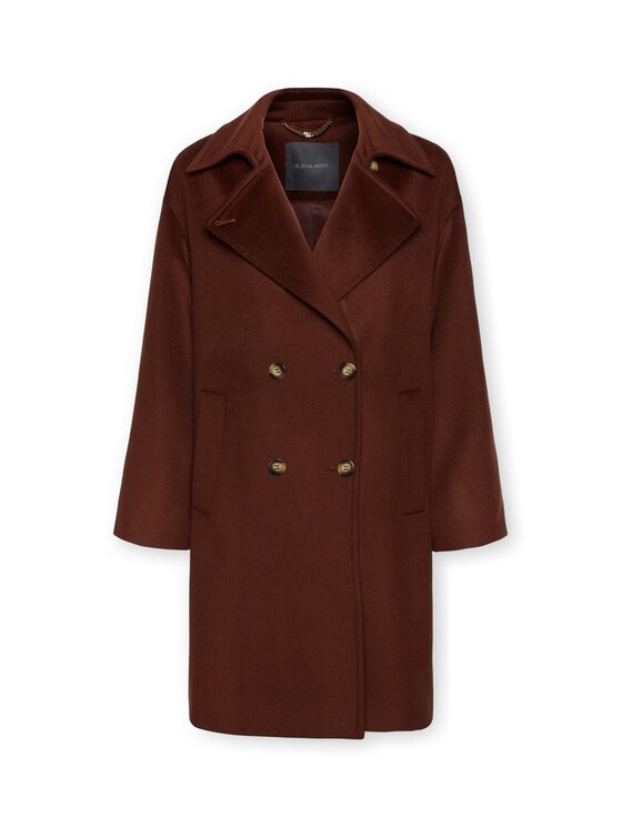 Elena Mirò Elena Mirò Cappotto invernale 8004Z000032N022 Marrone Over Fit