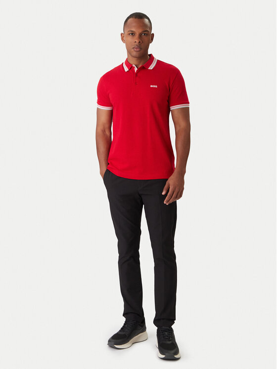 BOSS BOSS Polo särk Paddy 50469055 Punane Regular Fit