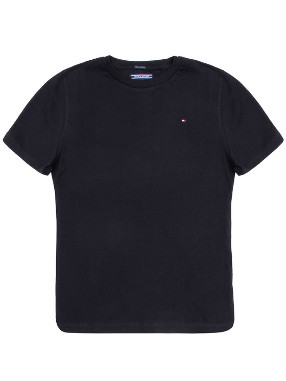 Tommy Hilfiger Tommy Hilfiger Póló KB0KB04140 D Fekete Regular Fit
