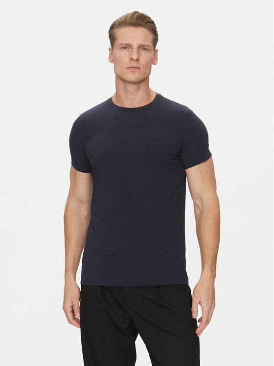 Calvin Klein Calvin Klein T-särk K10K112724 Tumesinine Slim Fit