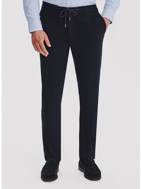 Pako Lorente Pako Lorente Spodnie materiałowe P25WF-WX-018 Granatowy Slim Fit