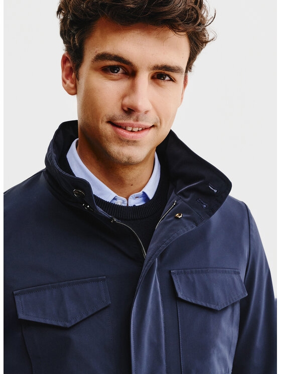 Pako Lorente Pako Lorente Kurtka przejściowa P25SF-5X-001 Granatowy Classic Fit