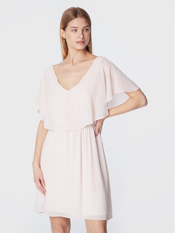 NAF NAF NAF NAF Коктейльна сукня Lazale DNR3Z Рожевий Regular Fit