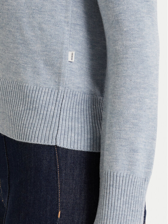 Guess Jeans Guess Jeans Svetr W4BR83 Z3HO2 Světle modrá Regular Fit