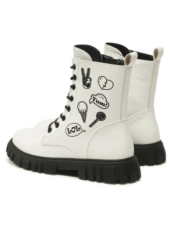 Nelli Blu Nelli Blu Schnürstiefeletten CS5827-12 Weiß