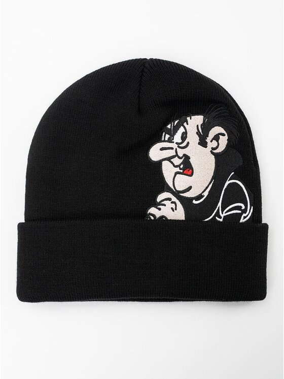 Smerfy Smerfy Czapka Zawijana Czapka Zimowa Czarna Smerfy Gargamel Character uni Czarny