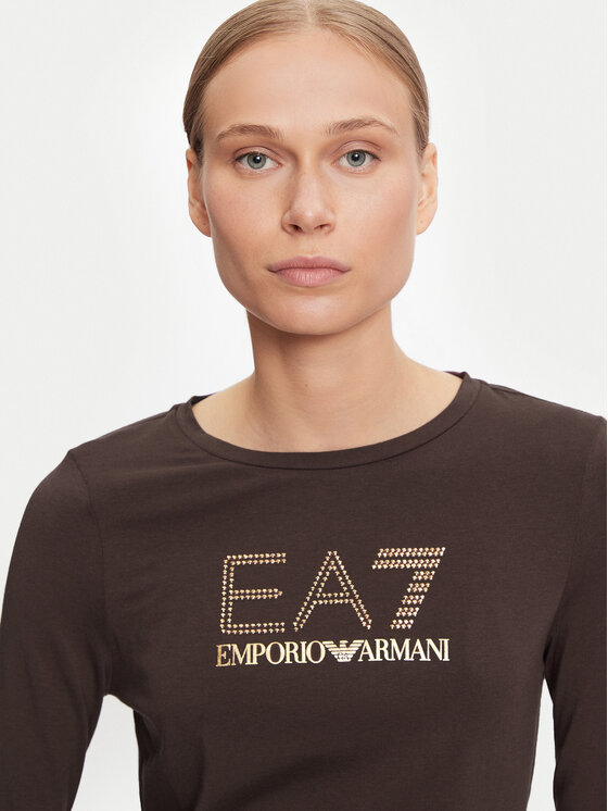EA7 Emporio Armani EA7 Emporio Armani Bluzka 8NTT51 TJDQZ 1755 Brązowy Regular Fit