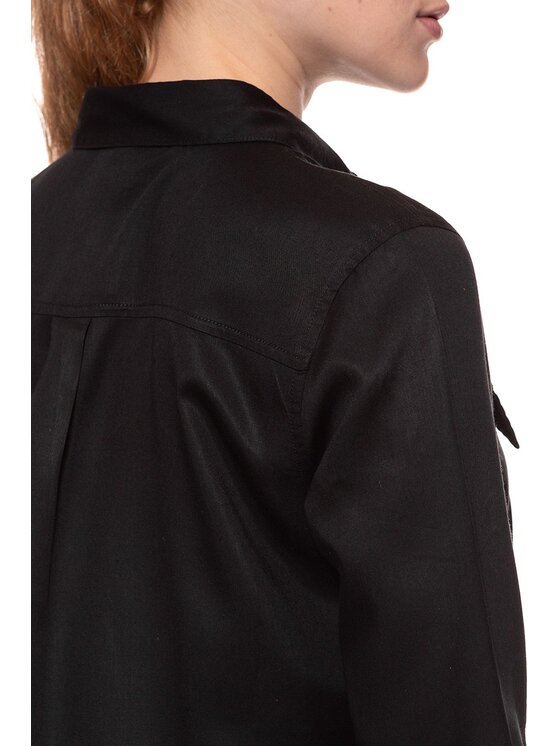Wrangler Wrangler Vestito da giorno LS UTILITY DRESS Nero Regular Fit