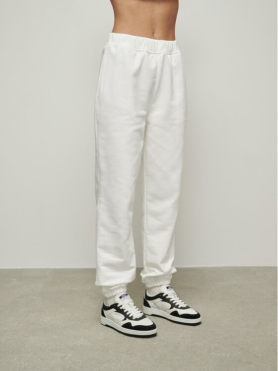 La Mania La Mania Pantaloni di tessuto BLEND CREAM Bianco Classic Fit