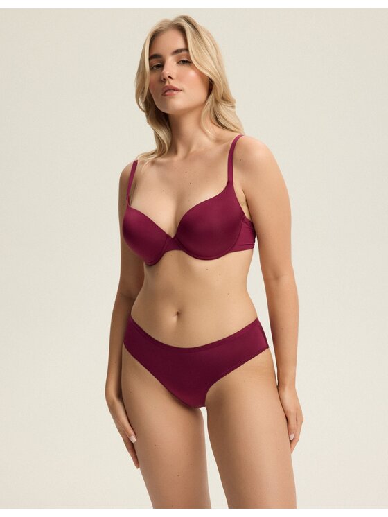 Esotiq Esotiq Biustonosz push-up 43895 Bordowy
