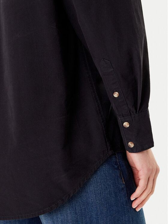 Guess Jeans Guess Jeans Πουκάμισο W4YH22 WGCF1 Μαύρο Relaxed Fit