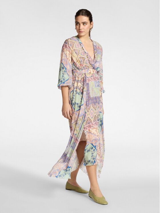 Elena Mirò Elena Mirò Sukienka wieczorowa 7081P000291N043 Fioletowy Regular Fit