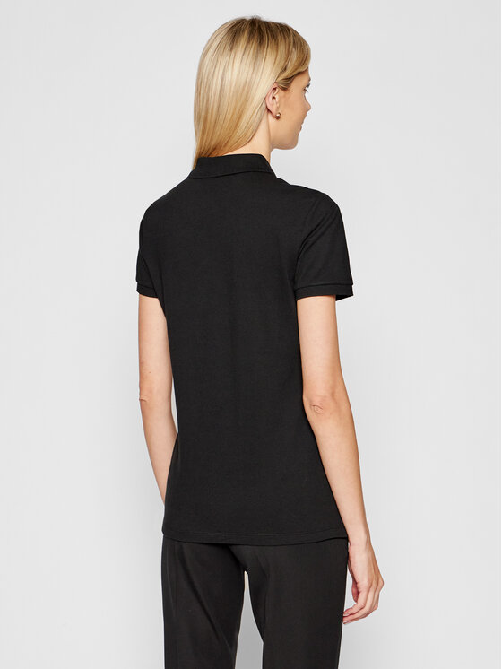 LAUREN RALPH LAUREN LAUREN RALPH LAUREN Тениска с яка и копчета 200679219003 Черен Regular Fit