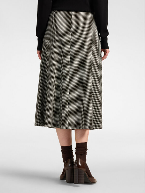 Elena Mirò Elena Mirò Spódnica midi 1008P000105N001 Czarny Flared Fit
