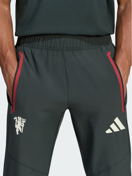 adidas adidas Spodnie materiałowe 172027 Zielony Regular Fit