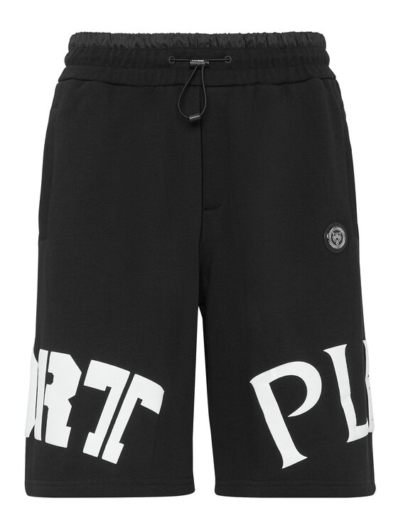Plein Sport Plein Sport Pantaloncini 1987 Nero Jogger Fit