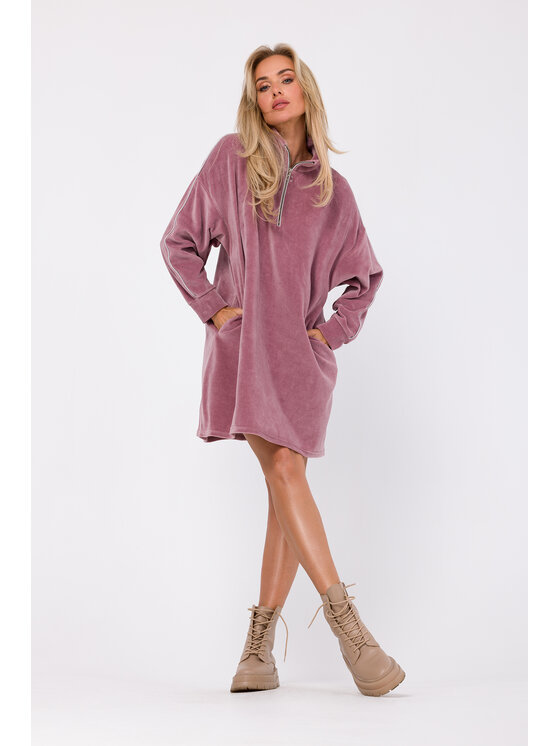 Made of Emotion Made of Emotion Sukienka codzienna M764 Różowy Modern Fit