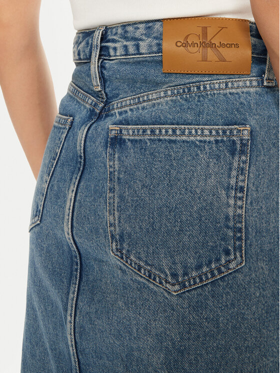 Calvin Klein Jeans Calvin Klein Jeans Джинсова спідниця J20J224532 Голубий Straight Fit