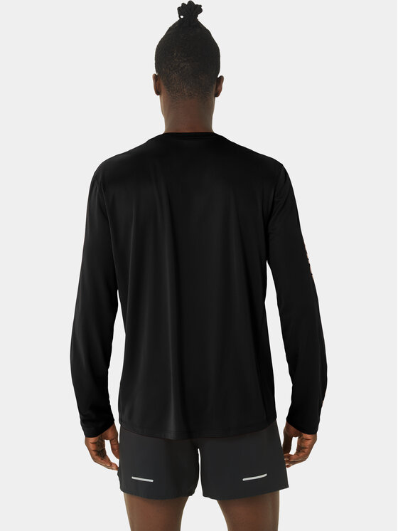 Asics Asics Longsleeve krekls Katakana Ls 2011C758 Melns Ahletic Fit
