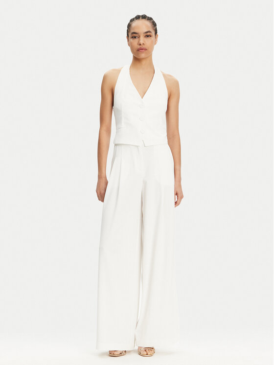 Patrizia Pepe Patrizia Pepe Жилет 2C1618 A411 Біле золото Regular Fit