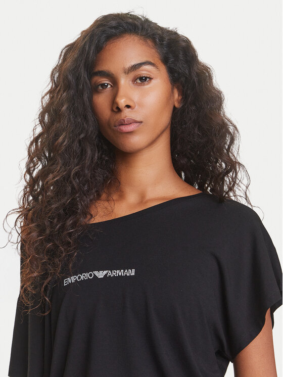Emporio Armani Emporio Armani Vsakodnevna obleka EW000783 AF12192 UC001 Črna Regular Fit