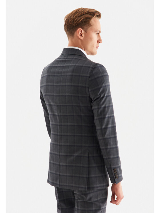 Pako Lorente Pako Lorente Marynarka P22WP-3G-032 Szary Slim Fit