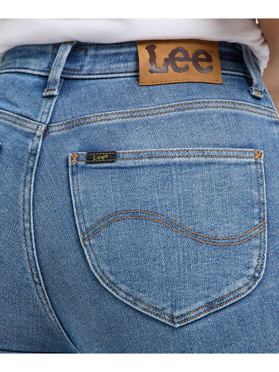 Lee Lee Jeansy 112363794 Niebieski Skinny Fit