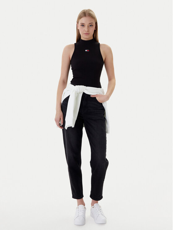 Tommy Jeans Tommy Jeans Jeansy DW0DW22442 Czarny Mom Fit