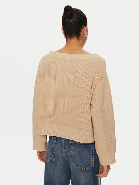 PINKO PINKO Svetr Spiga 102803 A1KP Béžová Regular Fit