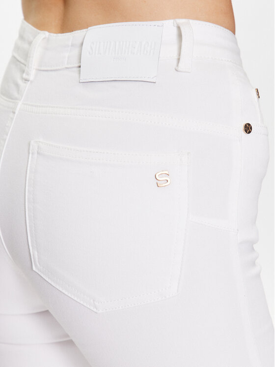 Silvian Heach Silvian Heach Τζιν GPP23001JE Λευκό Regular Fit