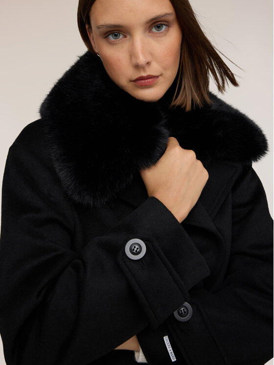 Motivi Motivi Cappotto invernale R031W000209N033 Nero Boxy Fit