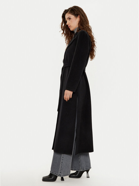 Marella Marella Cappotto di lana Ardenza 2423016031 Nero Regular Fit