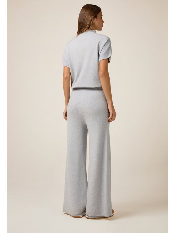 Oltre Oltre Pantaloni di tessuto P600E000059N003 Grigio Baggy Fit