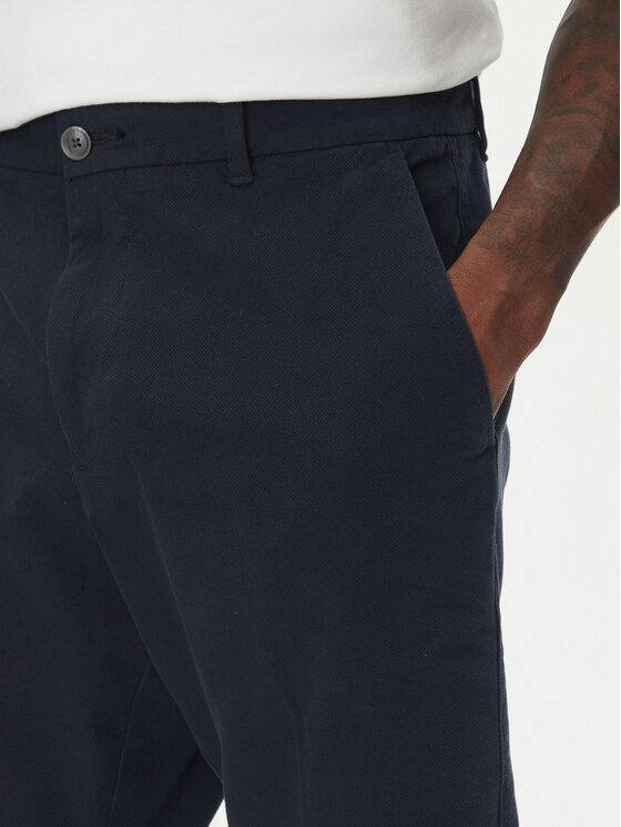 BOSS BOSS Kratke hlače iz tkanine H-Slice 50543951 Mornarsko modra Slim Fit