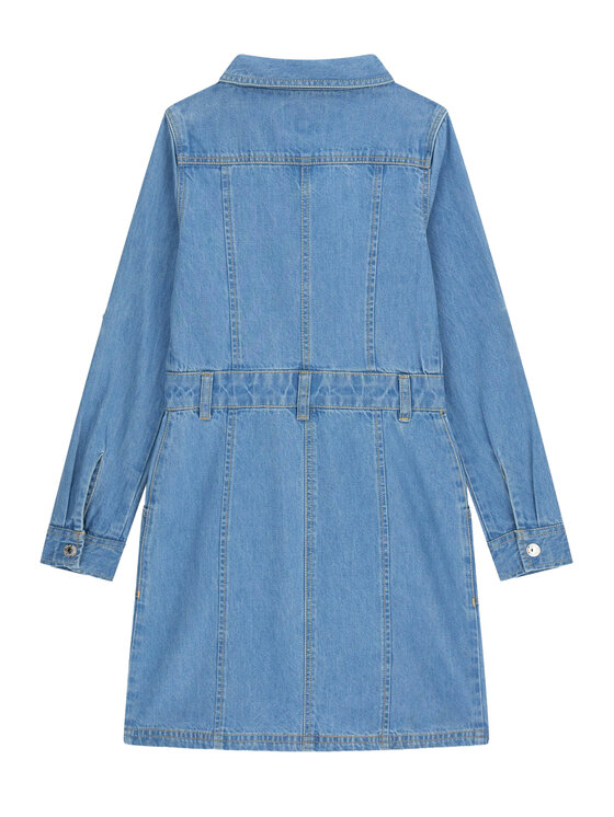 Guess Guess Džinsinė suknelė J6RK32 D4EU0 Mėlyna Regular Fit