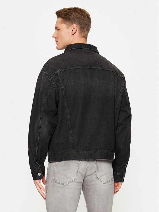 Calvin Klein Jeans Calvin Klein Jeans Τζιν μπουφάν Relaxed Denim Jacket J30J327024 Μαύρο Regular Fit