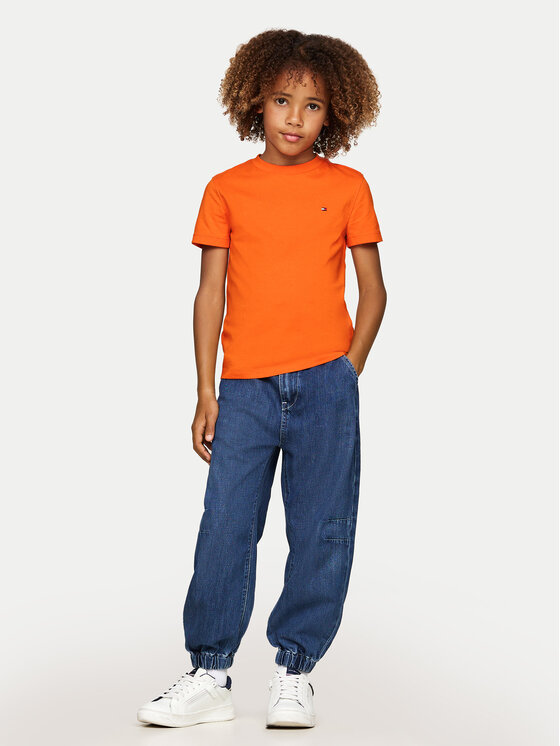 Tommy Hilfiger Tommy Hilfiger Majica Essential KB0KB06879 M Oranžna Regular Fit